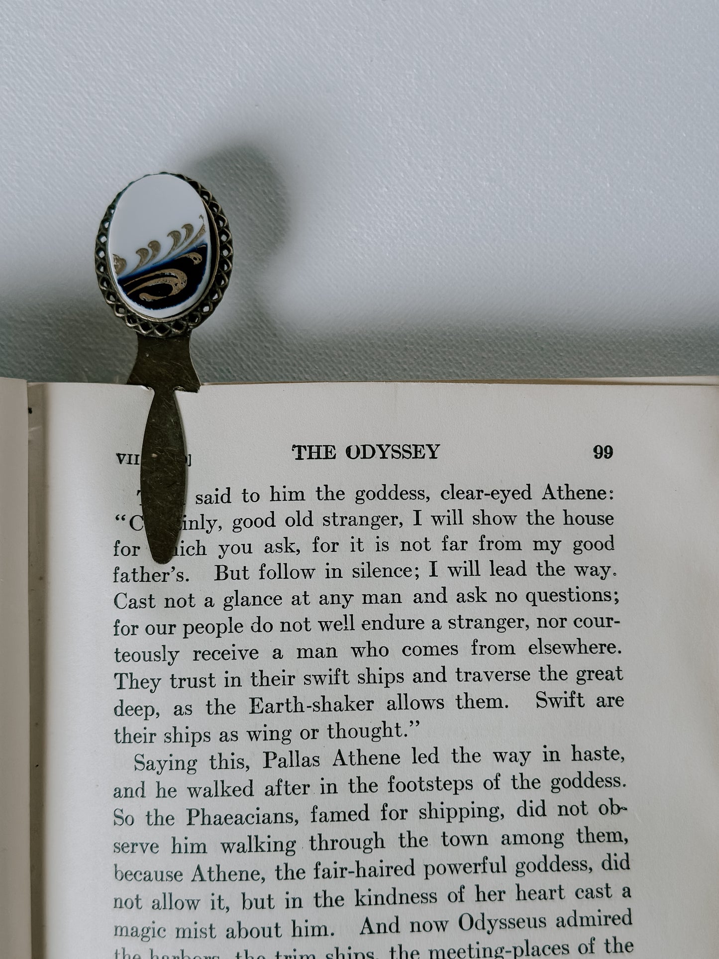 Antique Porcelain Bookmark